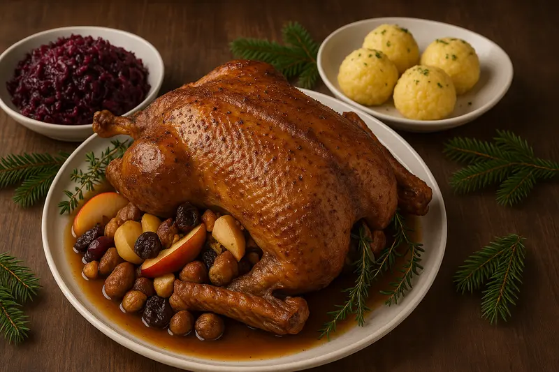 Weihnachtsgans: das Rezept für den Weihnachtsbraten in Deutschland